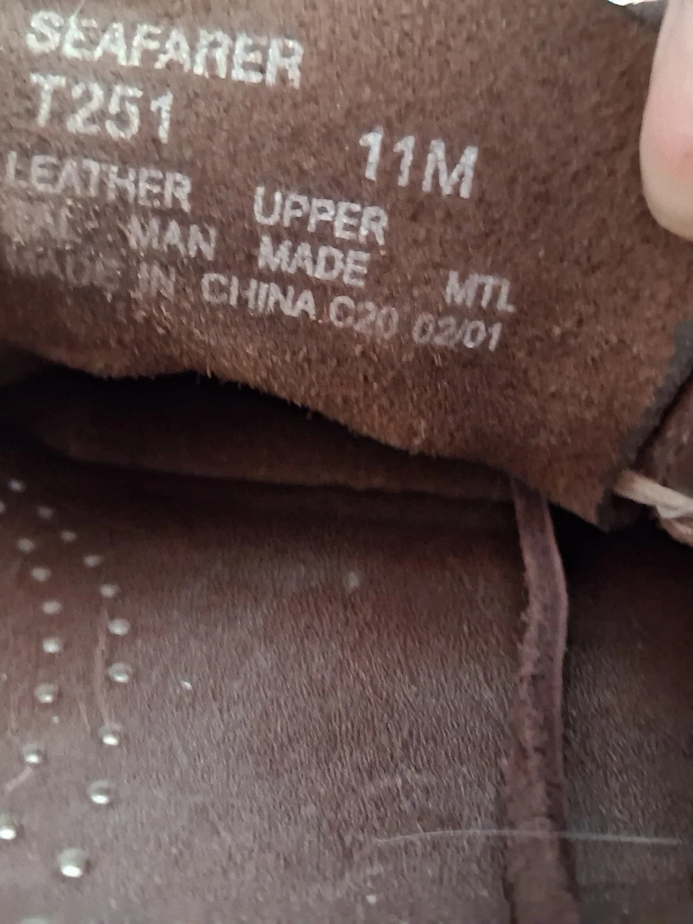 Bass Men’s Brown Leather Moc Toe Boat Shoes